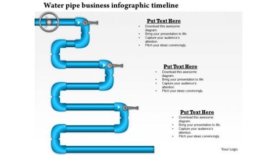 Business Framework Water Pipeline Business Infographic Design PowerPoint Presentation