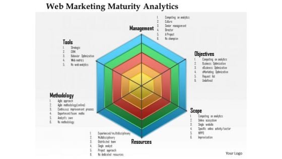 Business Framework Web Marketing Maturity Analytics PowerPoint Presentation