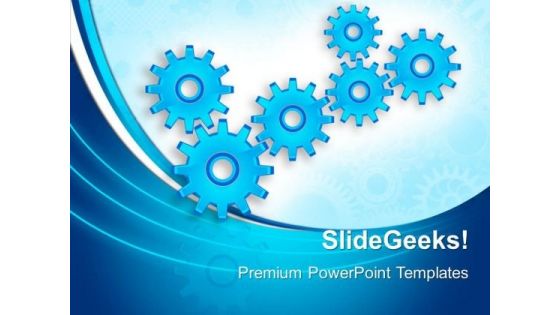 Business Gears Communication PowerPoint Templates And PowerPoint Themes 0412