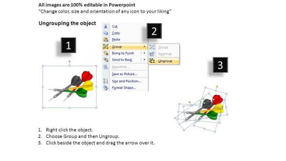 Business Goals Target Bullseye PowerPoint Templates Editable Ppt Slides