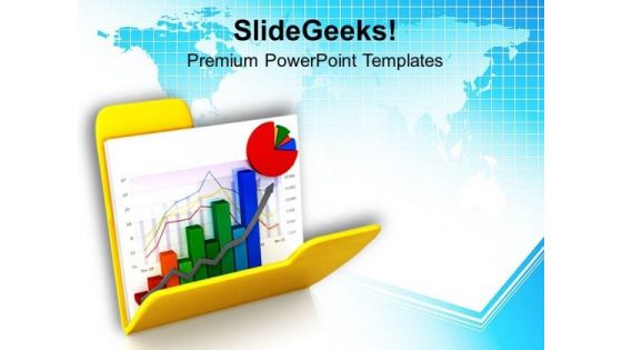 Business Graph And Chart In Folder PowerPoint Templates Ppt Backgrounds For Slides 0713