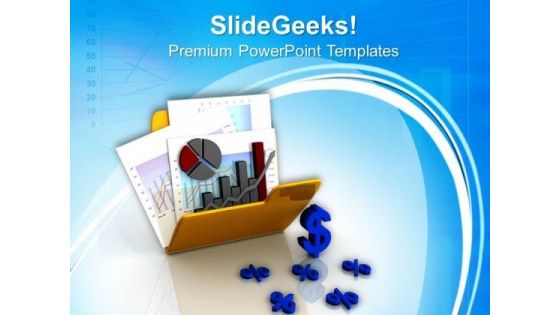 Business Graph And Chart In Folder PowerPoint Templates Ppt Backgrounds For Slides 0813