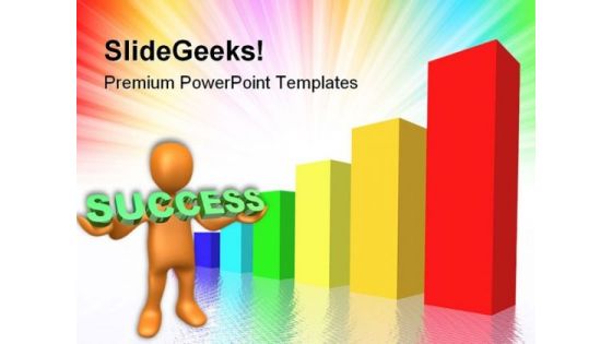 Business Graph Diagram Success PowerPoint Themes And PowerPoint Slides 0511