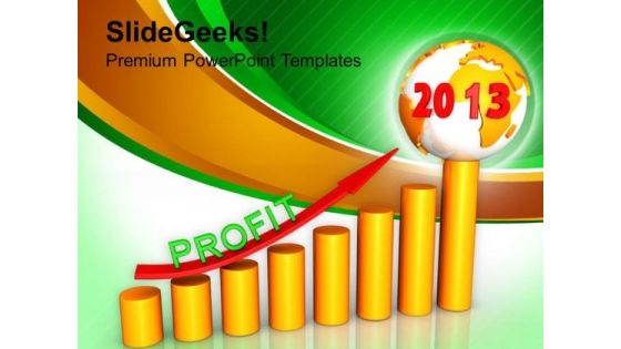 Business Graph Growth Year 2013 PowerPoint Templates Ppt Backgrounds For Slides 1212