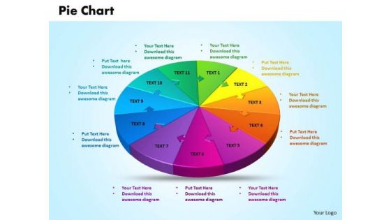 Business Graphic PowerPoint Templates Business 3d Jigsaw Circular Pie Chart Ppt Slides