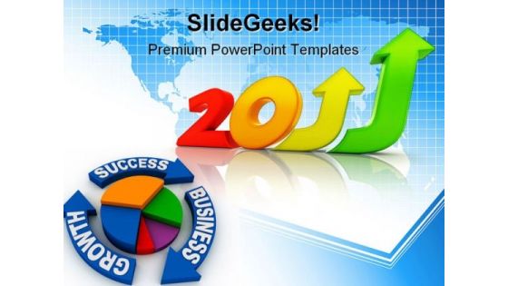 Business Growth 2011 Success PowerPoint Backgrounds And Templates 1210