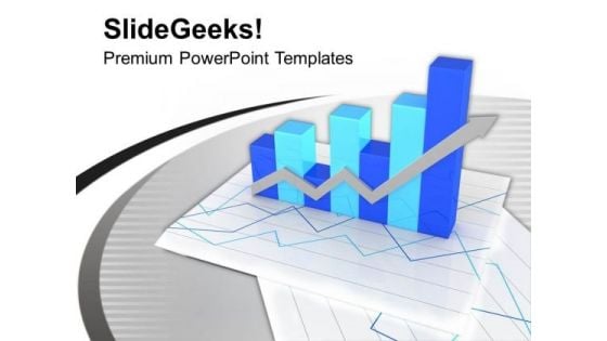 Business Growth Bar And Chart PowerPoint Templates Ppt Backgrounds For Slides 0413