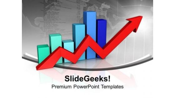 Business Growth Bar Graph PowerPoint Templates Ppt Backgrounds For Slides 0613