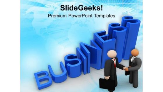 Business Growth Deal Signed PowerPoint Templates Ppt Backgrounds For Slides 0313