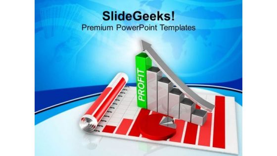 Business Growth Graph And Statistical Chart PowerPoint Templates Ppt Backgrounds For Slides 0413