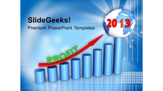 Business Growth Graph Global PowerPoint Templates Ppt Backgrounds For Slides 1212