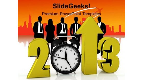 Business Growth In New Year Leadership PowerPoint Templates Ppt Backgrounds For Slides 1212