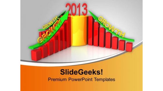 Business Growth In New Year PowerPoint Templates Ppt Backgrounds For Slides 0113