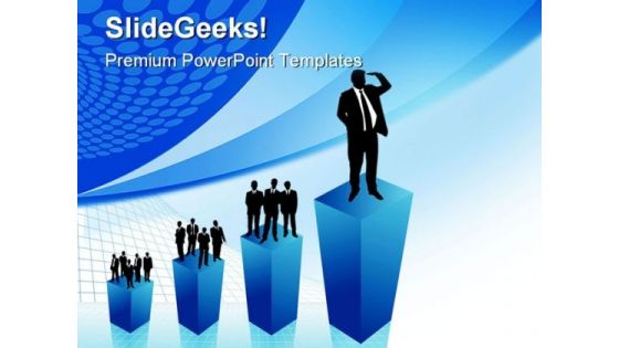 Business Growth People PowerPoint Themes And PowerPoint Slides 0411