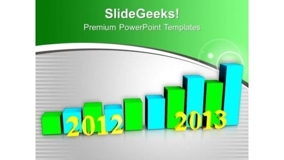 Business Growth Per Year 2012 To 2013 PowerPoint Templates Ppt Backgrounds For Slides 0113