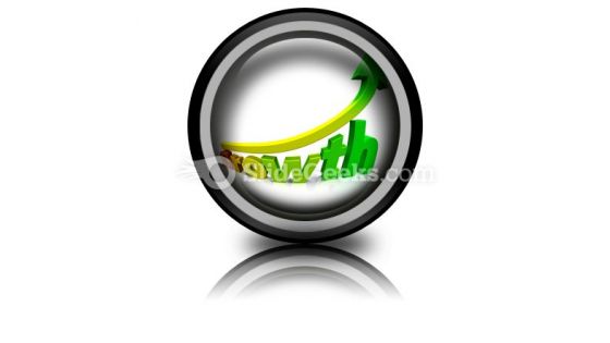 Business Growth PowerPoint Icon Cc