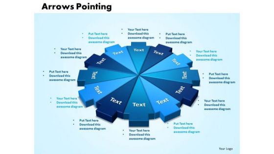 Business Growth PowerPoint Templates Business Arrows Pointing Inwards Chart Ppt Slides