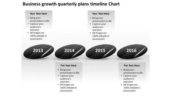 Business Growth Quarterly Plans Timeline Chart PowerPoint Templates Ppt Slides Graphics