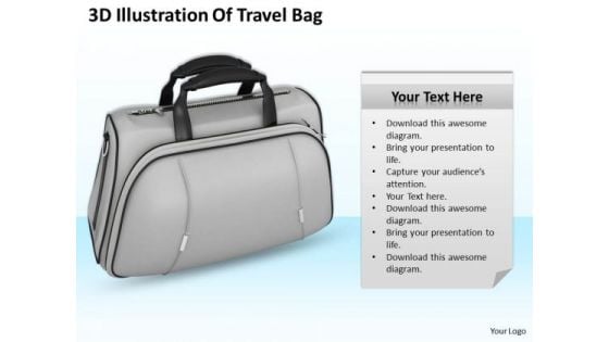 Business Growth Strategy 3d Illustration Of Travel Bag Images Photos