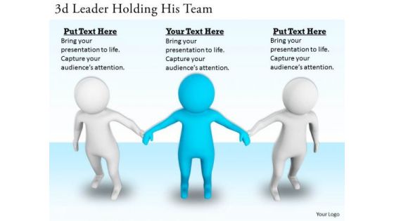 Business Growth Strategy 3d Leader Holding His Team Concept Business Growth Strategy 3d Leader Holding His Team Concept