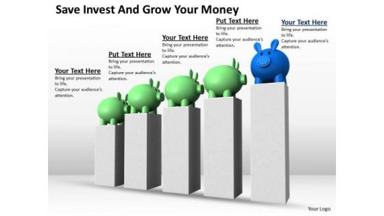 Business Growth Strategy Save Invest And Your Money Clipart Images