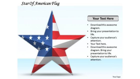 Business Growth Strategy Star Of American Flag Clipart Images