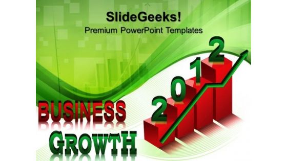 Business Growth With Green Arrow Success PowerPoint Templates And PowerPoint Themes 0712