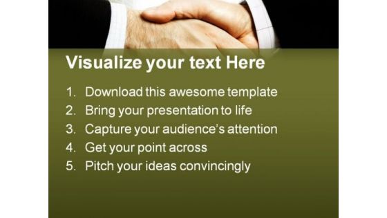 Business Handshake PowerPoint Themes And PowerPoint Slides 0411