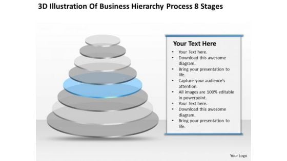 Business Hierarchy Process 8 Stages How To Prepare Plan PowerPoint Templates