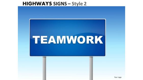 Business Highways Signs 2 PowerPoint Slides And Ppt Diagram Templates