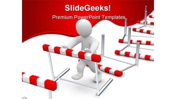 Business Hurdles Finance PowerPoint Templates And PowerPoint Backgrounds 0611