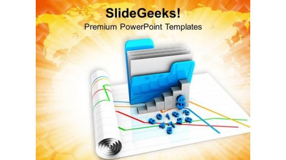 Business Illustration With Bar Graph PowerPoint Templates Ppt Backgrounds For Slides 0713