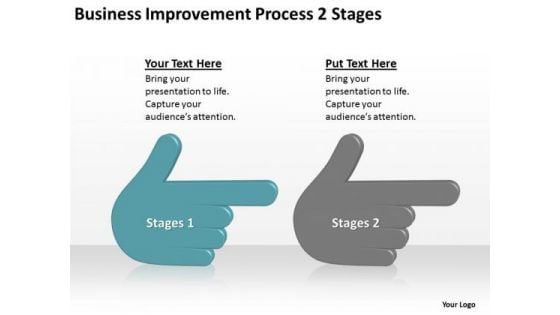 Business Improvement Process 2 Stages Ppt Plan PowerPoint Slides