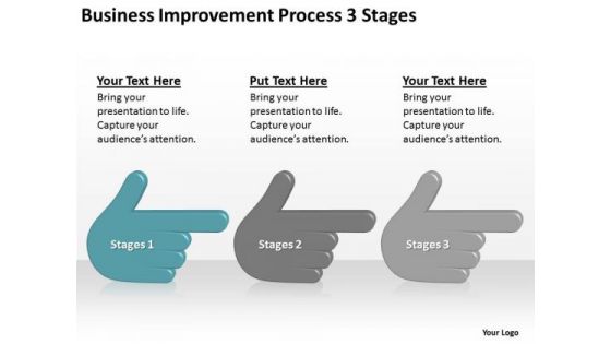 Business Improvement Process 3 Stages Ppt Plan Sample PowerPoint Slides