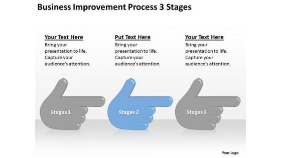 Business Improvement Process 3 Stages Ppt Small Plan Example PowerPoint Slides