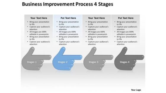 Business Improvement Process 4 Stages Ppt How Do Make Plan PowerPoint Slides