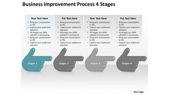 Business Improvement Process 4 Stages Ppt Plan PowerPoint Templates