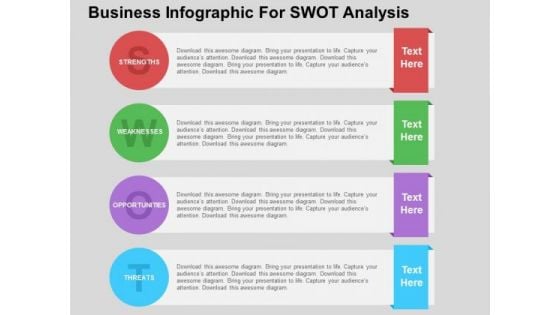 Business Infographic For Swot Analysis PowerPoint Template