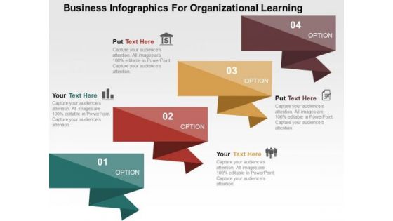 Business Infographics For Organizational Learning PowerPoint Template