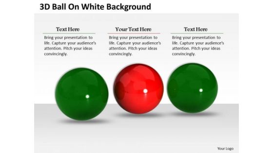 Business Integration Strategy 3d Balls White Background Icons