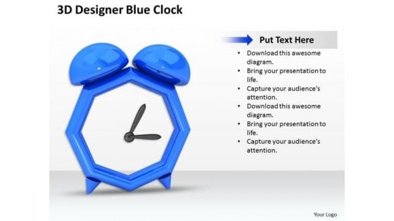 Business Integration Strategy 3d Designer Blue Clock Icons