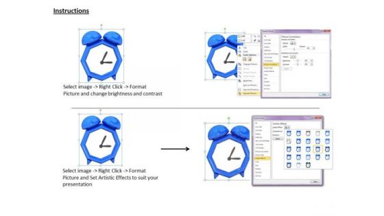 Business Integration Strategy 3d Designer Blue Clock Icons