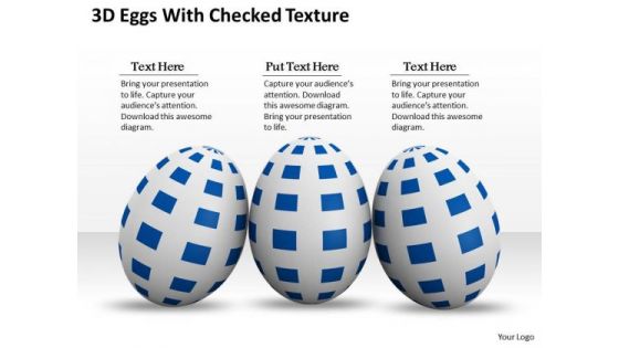 Business Integration Strategy 3d Eggs With Checked Texture Icons