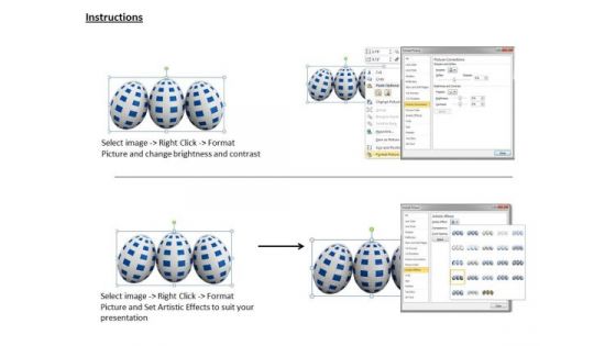 Business Integration Strategy 3d Eggs With Checked Texture Icons