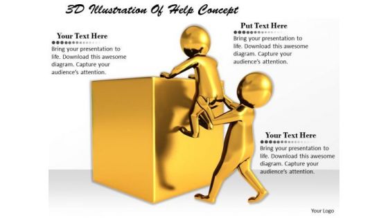 Business Intelligence Strategy 3d Illustration Of Help Concept Statement