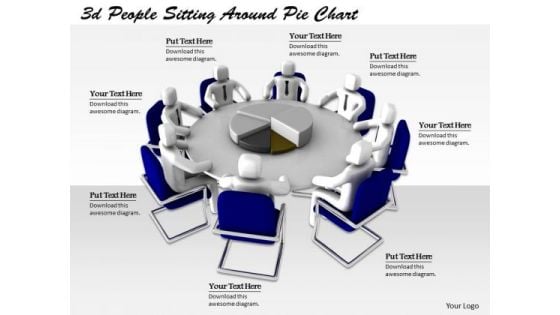 Business Intelligence Strategy 3d People Sitting Around Pie Chart Basic Concepts Business Intelligence Strategy 3d People Sitting Around Pie Chart Basic Concepts