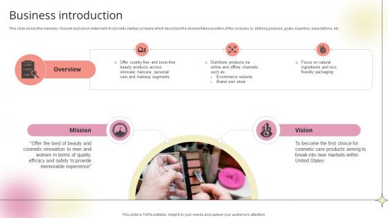 Business Introduction Beauty Product Company Go To Market Strategy GTM SS V Business Introduction Beauty Product Company Go To Market Strategy GTM SS V