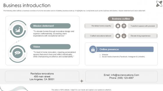 Business Introduction Interior Design Company Market Entry Plan PPT Sample GTM SS V