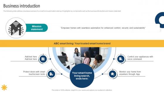 Business Introduction Smart Home Startup GTM Strategy GTM SS V Business Introduction Smart Home Startup GTM Strategy GTM SS V