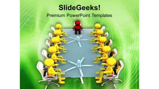 Business Leader Key Component Of Teams PowerPoint Templates Ppt Backgrounds For Slides 0613